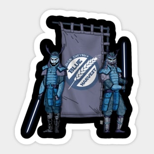 New Blue Harvest Samurai! Sticker